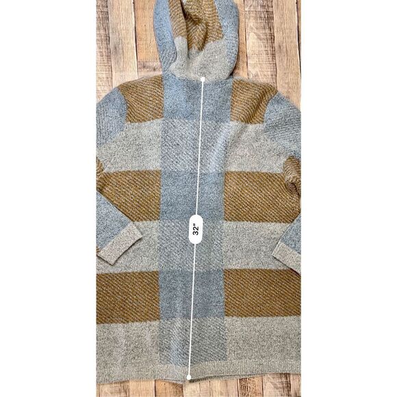 New Directions Blue Spruce Multi Night Blooms Cardigan Sweater sz X Large NWT - Picture 8 of 11